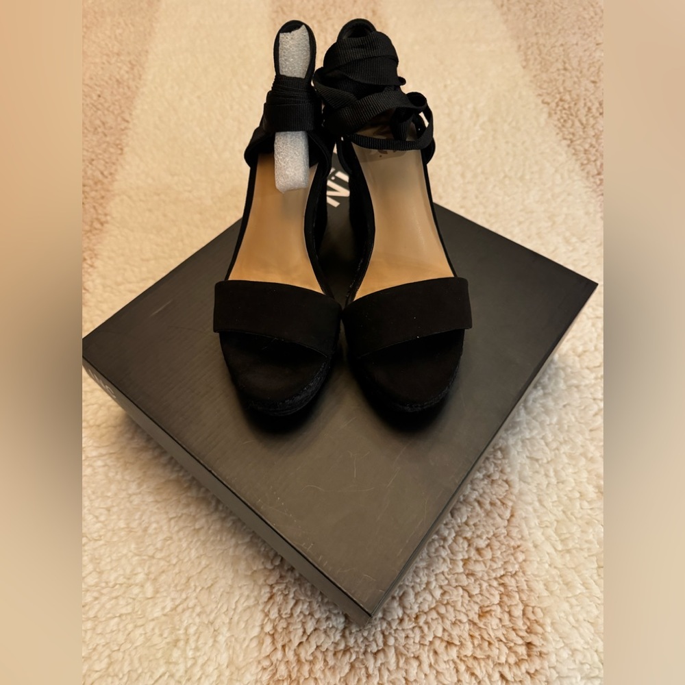 **New** I.N.C. International Concepts Women's Lace-Up Platform Wedge Sandal.